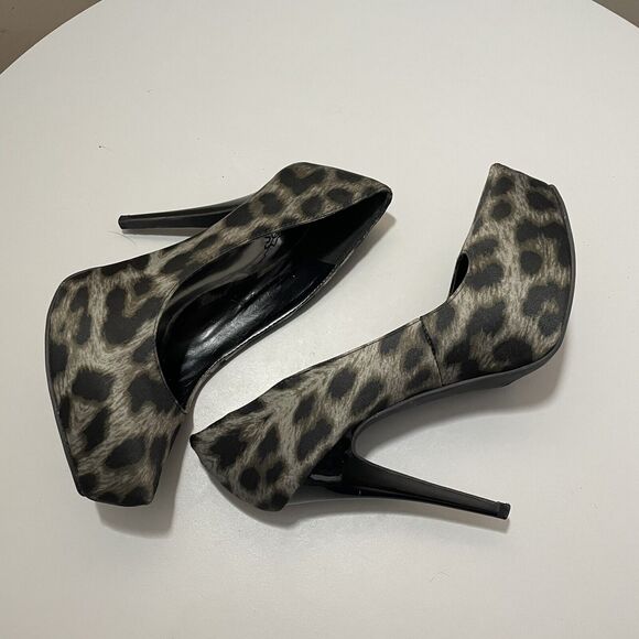 Carlos Platonic Animal Print Platform Stiletto Heels Size 6 - Picture 4 of 12